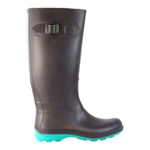 KAMIK Olivia Charcoal Gray & Teal Women's Rain Boots/Chore Boots Sz 9